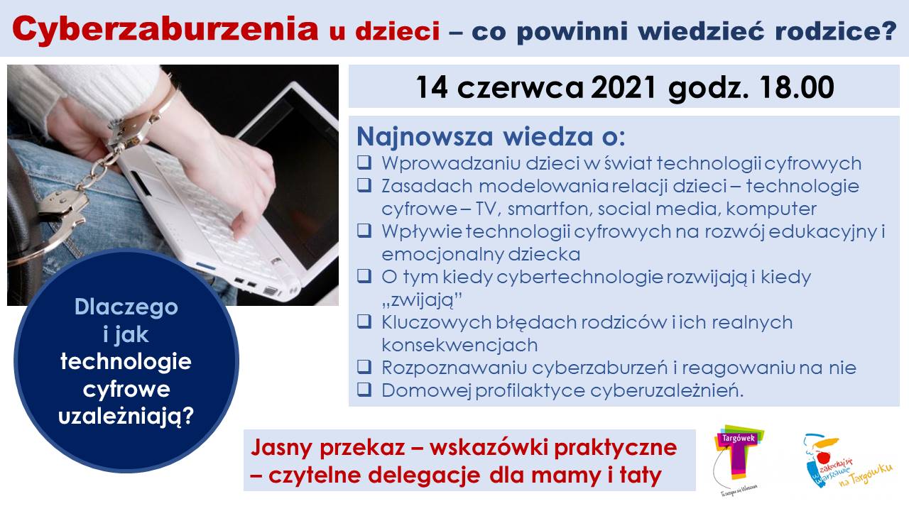 Plakat "Cyberzaburzenia u dzieci"