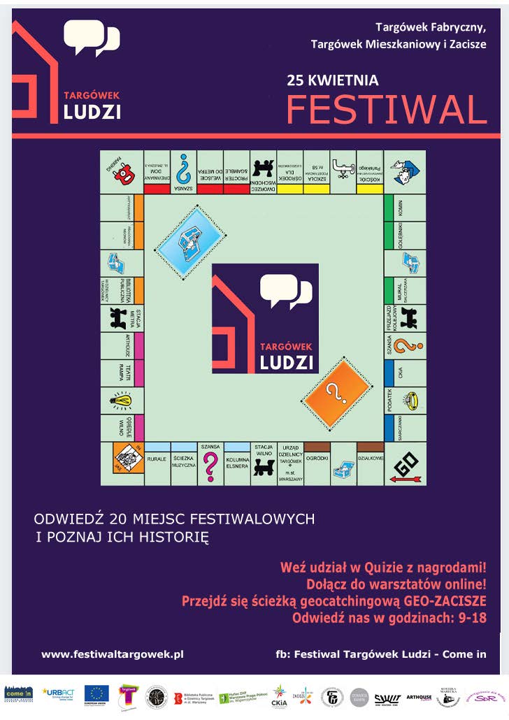 obraz przedstawia plakat wydarzenia festiwalu targówek ludzi